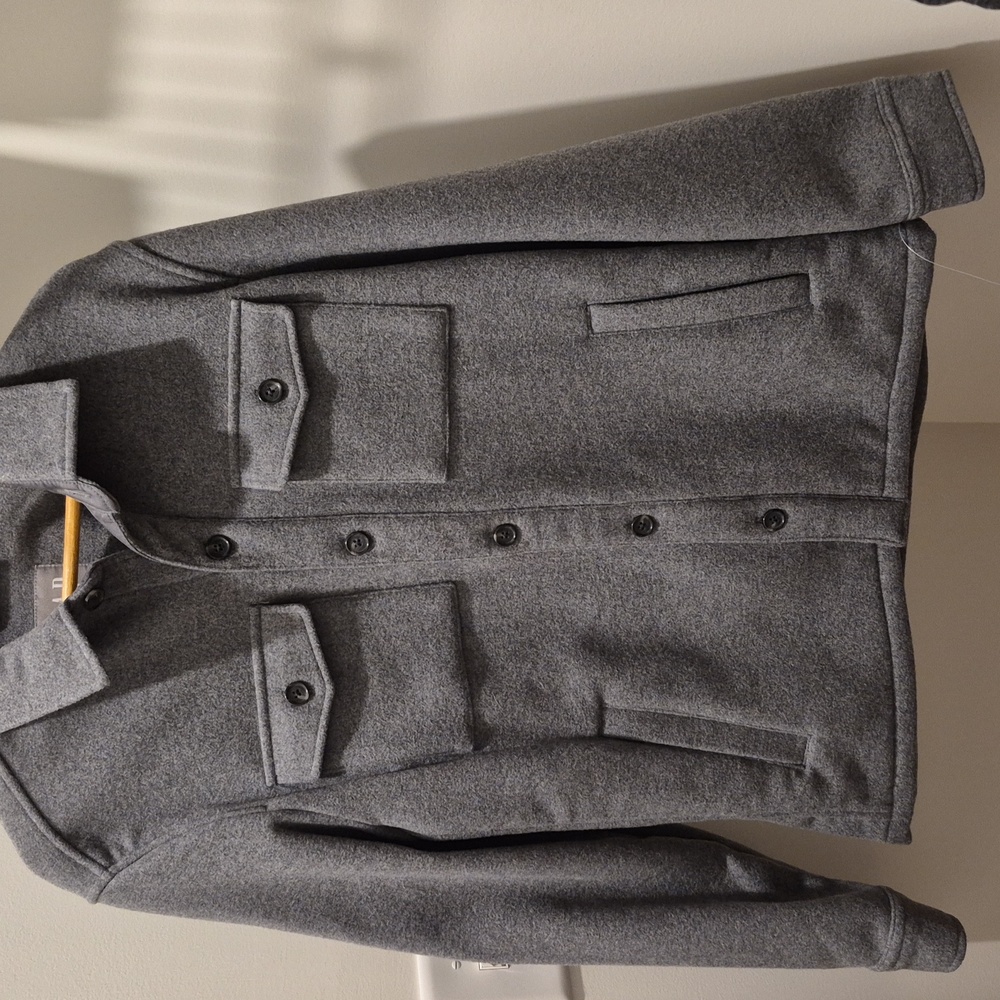 Men's wool coat Gap, grey, size small, new with Tags